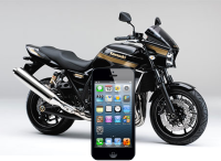 バイク名はZRX1200DAEG iphone搭載キット付です